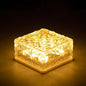 Solar Ice Cube Garden Light for Pathways & Christmas Decor
