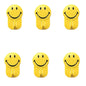 Plastic Self-Adhesive Smiley Face Hooks, 1 Kg Load Capacity (6pcs)