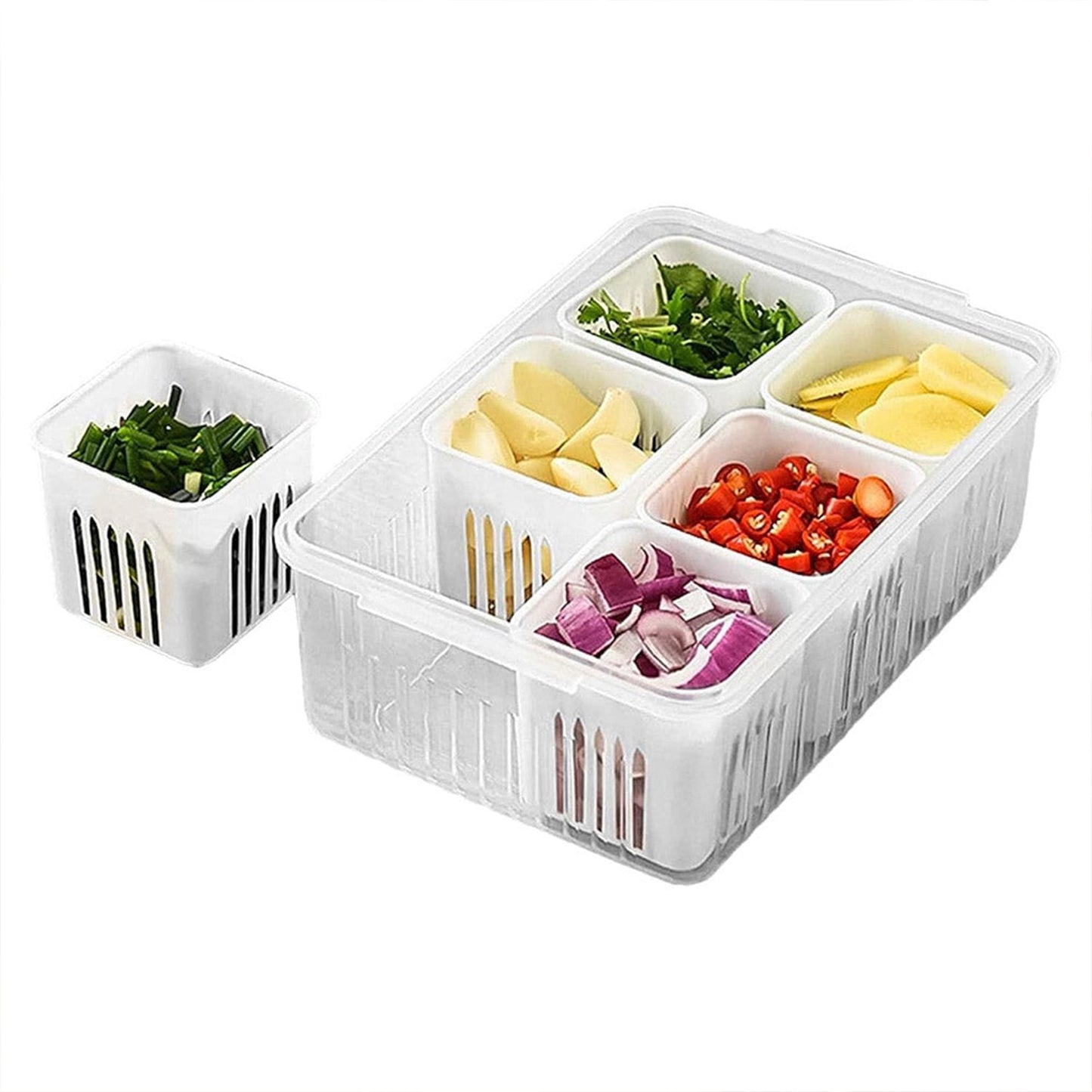 Fridge Storage Box – Freezer & Kitchen Organizer for Vegetables & Food (1 Pc)