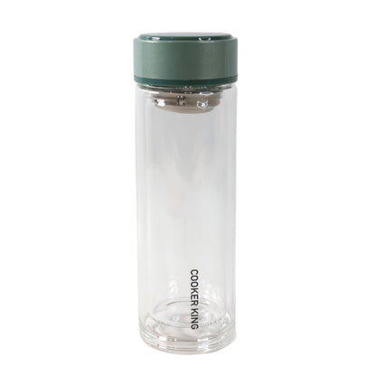 Double Wall Glass Infuser Tea Mug (280ml Approx / 1 Pc)