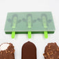 Ice Cream Mould sicle Mold, Cactus Shape Ice  Molds Homemade sicle for DIY Ice sicle, 3-Cavity Summer Food Kitchen Tools (1 Pc)
